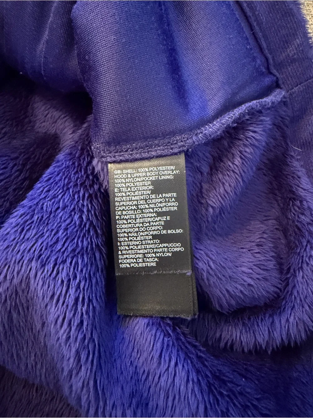 North Face zip up Vest in‎ purple with hood